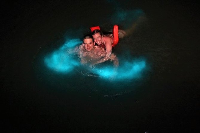 Glowing water at Luminous Lagoon Jamaica